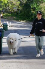 TIFFANI THISESSEN Out with Her Dog in Los Angeles 03/13/2024