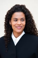 TINA KUNAKEY at PFW Simon Jacquemus Medal Photocall in Paris 03/02/2024
