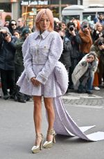 TINA LEUNG Arrives at Nina Ricci Show at PFW in Paris 03/01/2024