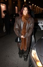 VALENTINA ZENERE Leaves Costes Restaurant in Paris 03/03/2024