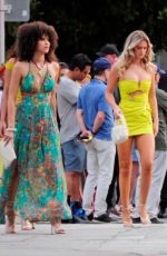 VANESSA HUDGENS on the Set of Bad Boys 4 in Miami 03/01/2024