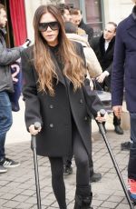 VICTORIA BECKHAM and Her Family Leaves Their Hotel in Paris 03/03/2024