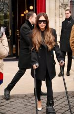 VICTORIA BECKHAM and Her Family Leaves Their Hotel in Paris 03/03/2024