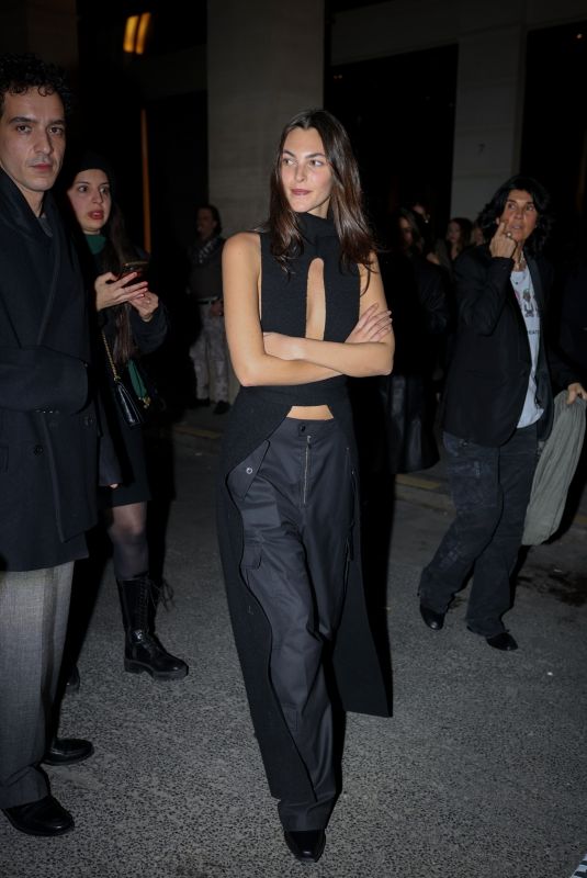 VITTORIA CERETTI Leaves Costes Restaurant in Paris 02/29/2024