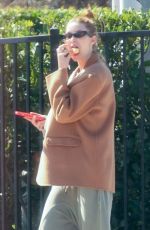WHITNEY PORT Leaves a Business Meeting Enjoying a Treat on the go 03/08/2024