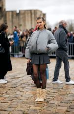 XENIA ADONTS Arrives at Loewe Fashion Show at Paris Fashion Week 03/01/2024