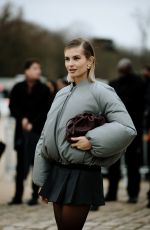 XENIA ADONTS Arrives at Loewe Fashion Show at Paris Fashion Week 03/01/2024