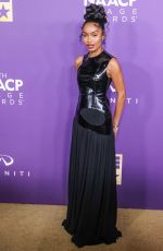 YARA SHAHIDI at 55th NAACP Image Awards in Los Angeles 03/16/2024