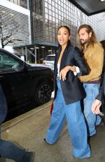 ZOE SALDANA After CBS Mornings Appearance in New York 03/28/2024