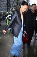 ZOE SALDANA After CBS Mornings Appearance in New York 03/28/2024