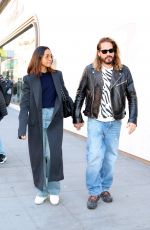 ZOE SALDANA and Marco Perego Out in New York 03/29/2024