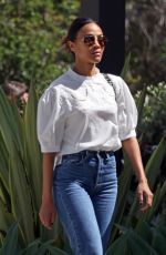 ZOE SALDANA Out for Lunch with Friends at The Honor Bar in Montecito 03/18/2024