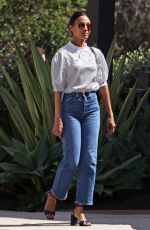 ZOE SALDANA Out for Lunch with Friends at The Honor Bar in Montecito 03/18/2024