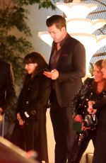 ZOOEY DESCHANEL and Jonathan Scott Leaves a Oscars Pre-Party in Los Angeles 03/08/2024