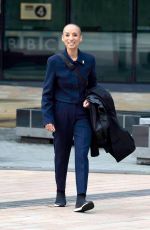 ADELE ROBERTS Leaves BBC Breakfast Studios in Manchester 04/11/2024