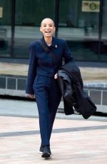 ADELE ROBERTS Leaves BBC Breakfast Studios in Manchester 04/11/2024