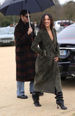 ADRIA ARJONA Arrives at Loewe Womenswear Fall/Winter 2024-2025 Show at Paris Fashion Week 03/01/2024