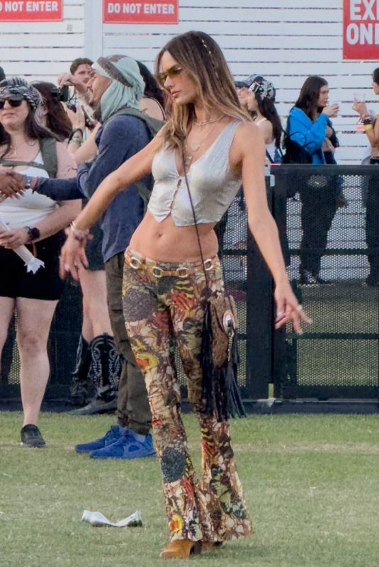 ALESSANDRA AMBROSIO Out at Coachella Music Festival in Indio 04/13/2024