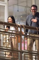 ALI WONG and Bill Hader on a Dinner Date at Sushi Park in West Hollywood 04/21/2024