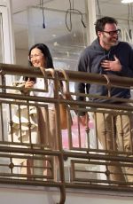 ALI WONG and Bill Hader on a Dinner Date at Sushi Park in West Hollywood 04/21/2024