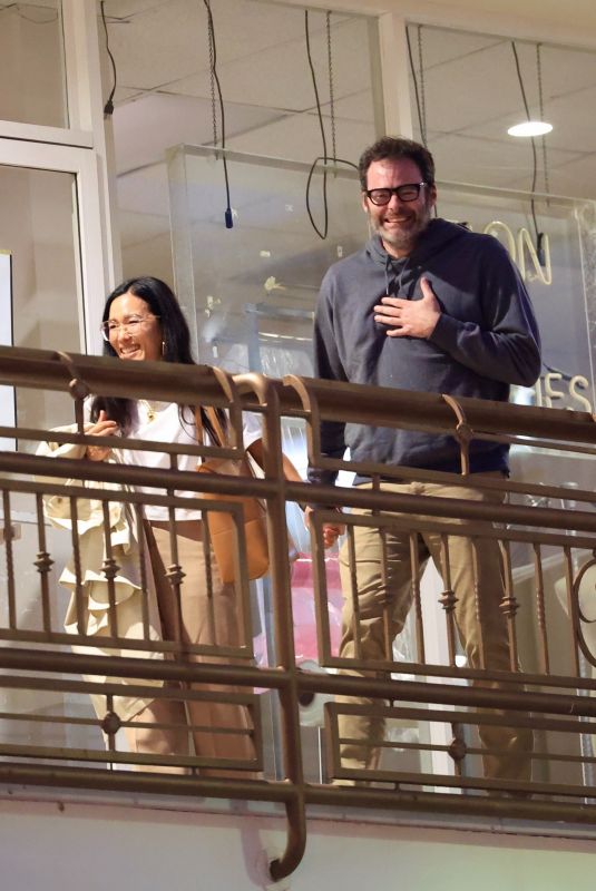 ALI WONG and Bill Hader on a Dinner Date at Sushi Park in West Hollywood 04/21/2024