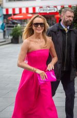 AMANDA HOLDEN Arrives at Heart Radio in London 04/08/2024