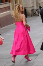 AMANDA HOLDEN Arrives at Heart Radio in London 04/08/2024