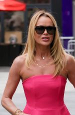 AMANDA HOLDEN Arrives at Heart Radio in London 04/08/2024
