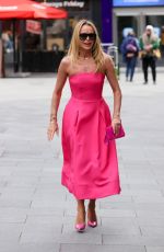 AMANDA HOLDEN Arrives at Heart Radio in London 04/08/2024