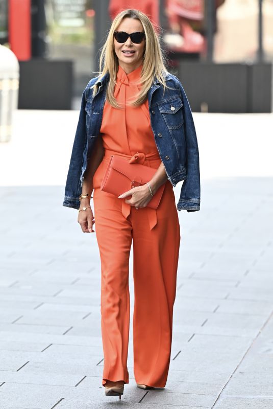 AMANDA HOLDEN Leaves Heart Breakfast Show In London 04/26/2024