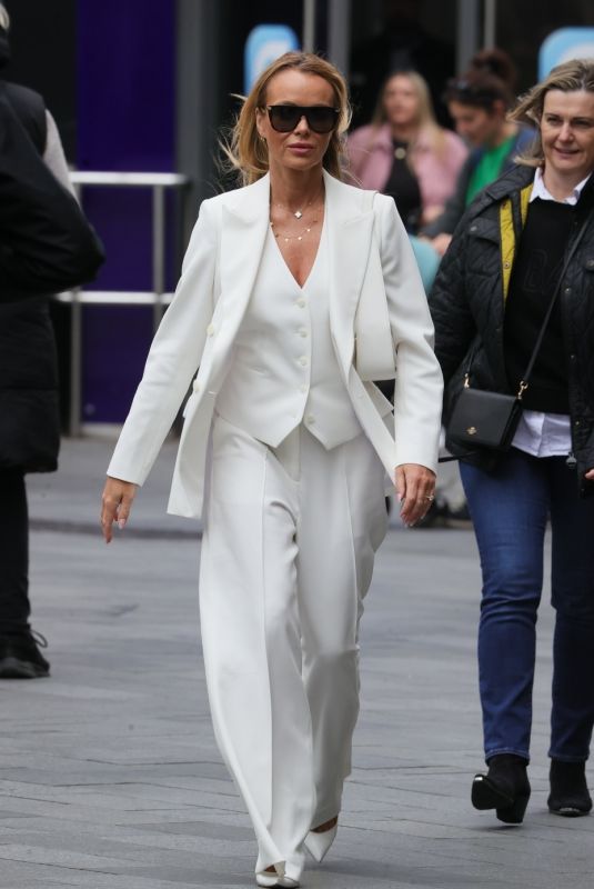 AMANDA HOLDEN Leaves Heart Radio in London 04/19/2024