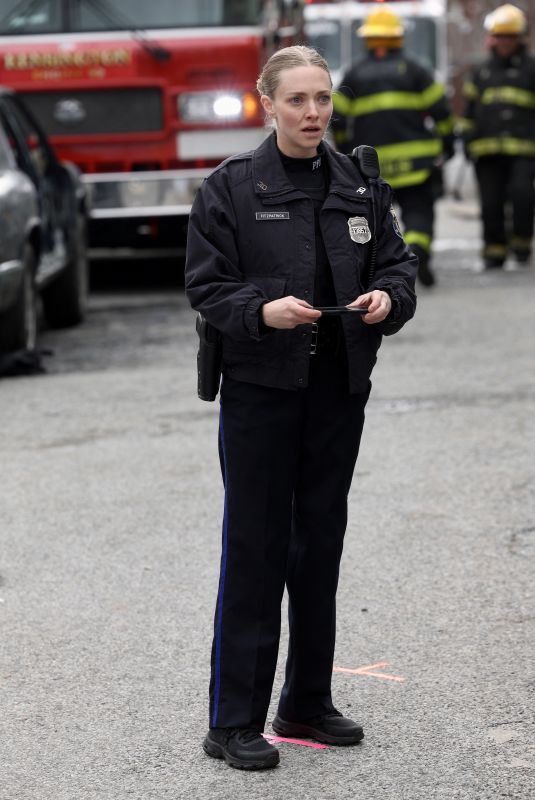 AMANDA SEYFRIED on the Set of Long Bright River 04/08/2024
