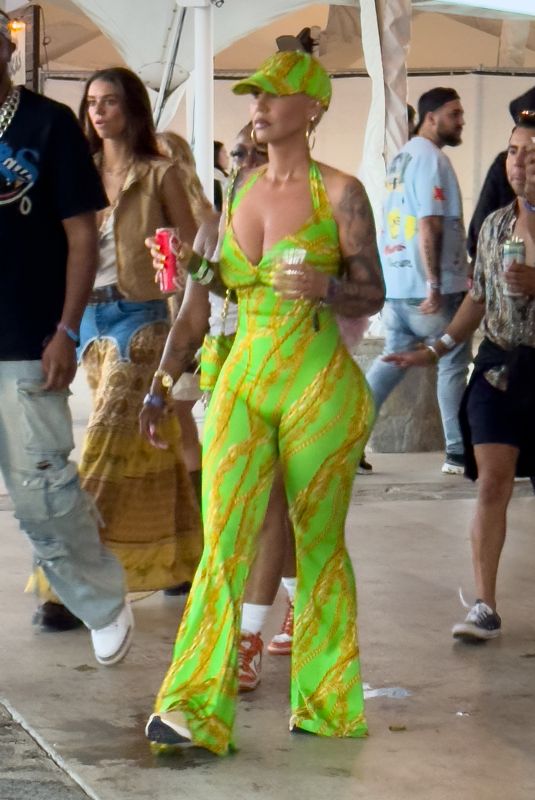 AMBER ROSE Out at Coachella Valley Music and Arts Festival in Indio 04/13/2024