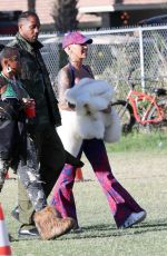 AMBER ROSE Out at Coachella Valley Music and Arts Festival in Indio 04/14/2024