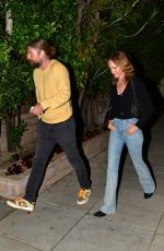 AMBER VALLETTA on a Dinner Date in Beverly Hills 04/17/2024