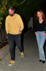 AMBER VALLETTA on a Dinner Date in Beverly Hills 04/17/2024
