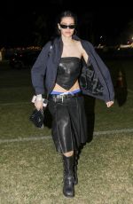 AMELIA HAMLIN in Black Leather on Coachella 04/12/2024