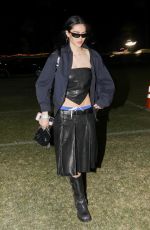 AMELIA HAMLIN in Black Leather on Coachella 04/12/2024