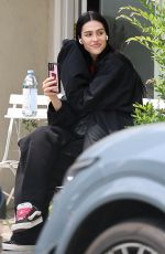 AMELIA HAMLIN Waiting at a Nail Salon in Santa Monica 04/22/2024