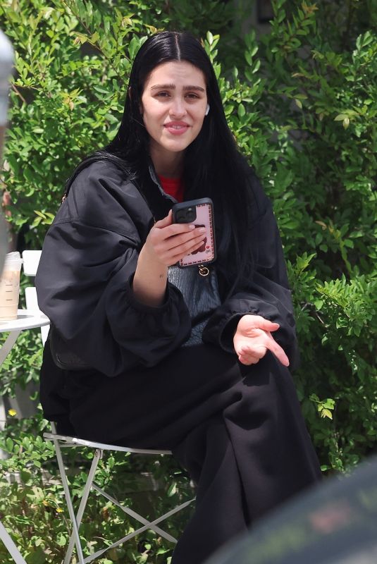 AMELIA HAMLIN Waiting at a Nail Salon in Santa Monica 04/22/2024