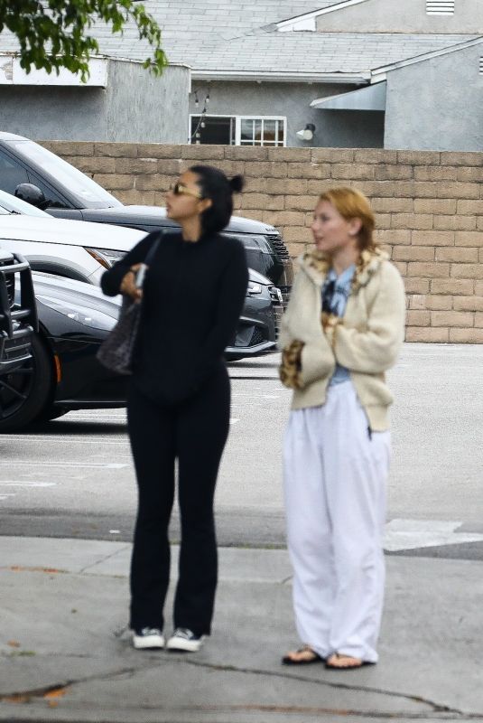 ANGELA AGUILAR Arrives at Matsuisha in Los Angeles 04/25/2024