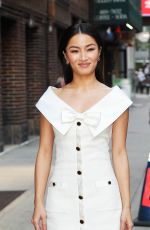 ANNA SAWAI Arrives at Stephen Colbert Show in New York 04/15/2024