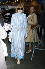 ANNA WINTOUR Arrives at Suffs the Musical Opening Night at Music Box Theatre in New York 014/18/2024