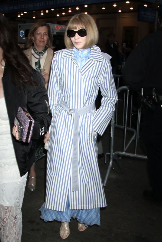 ANNA WINTOUR Arrives at Suffs the Musical Opening Night at Music Box Theatre in New York 014/18/2024