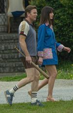 ANNE HATHAWAY on the Set of Flowervale Street in Atlanta 04/04/2024