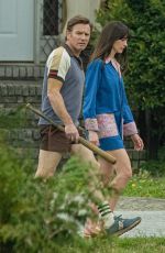 ANNE HATHAWAY on the Set of Flowervale Street in Atlanta 04/04/2024