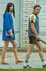 ANNE HATHAWAY on the Set of Flowervale Street in Atlanta 04/04/2024