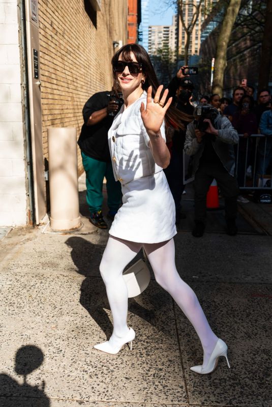 ANNE HATHAWAY Out and About in New York 04/29/2024