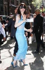 ANNE HATHAWAY Out in New York for The Idea Of You Promo Run 04/29/2024