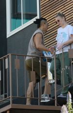 ARIANA MADIX and Daniel Wai Moving Items in Their New Home in Los Angeles 04/15/2024